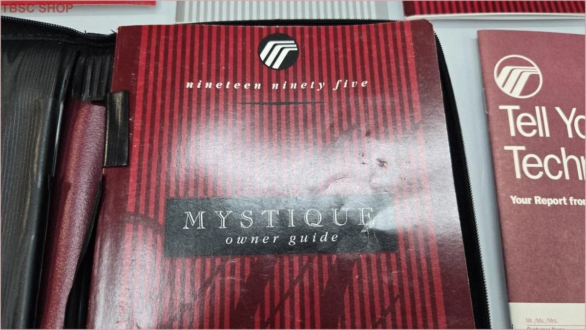 Owners Manual Collection with Case for Mercury Mystique (1995)