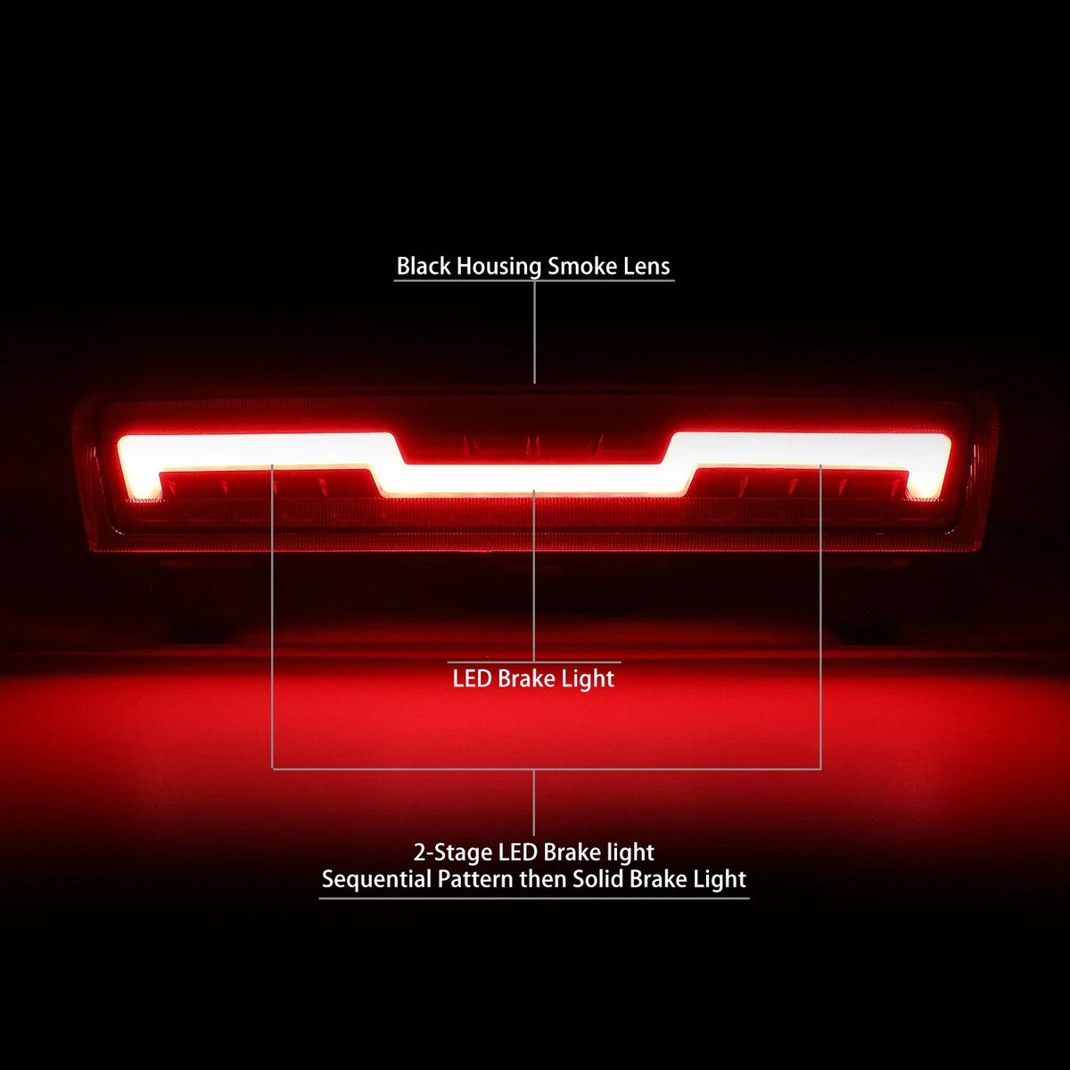 Sequential LED Tube Third Brake Light for Chevy Suburban (2000–2006)