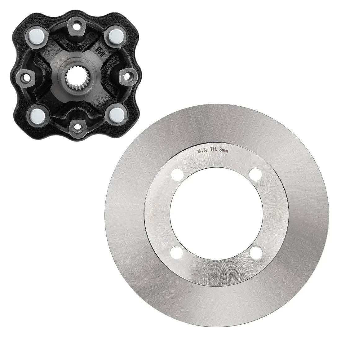 Front Hub Assembly & Disc Rotor for Suzuki Eiger 400 (2002-2007)