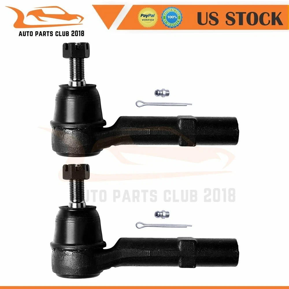 2PC Front Outer Tie Rod for Saturn Outlook, Buick Enclave, Chevy Traverse, Acadia (2007–2017)