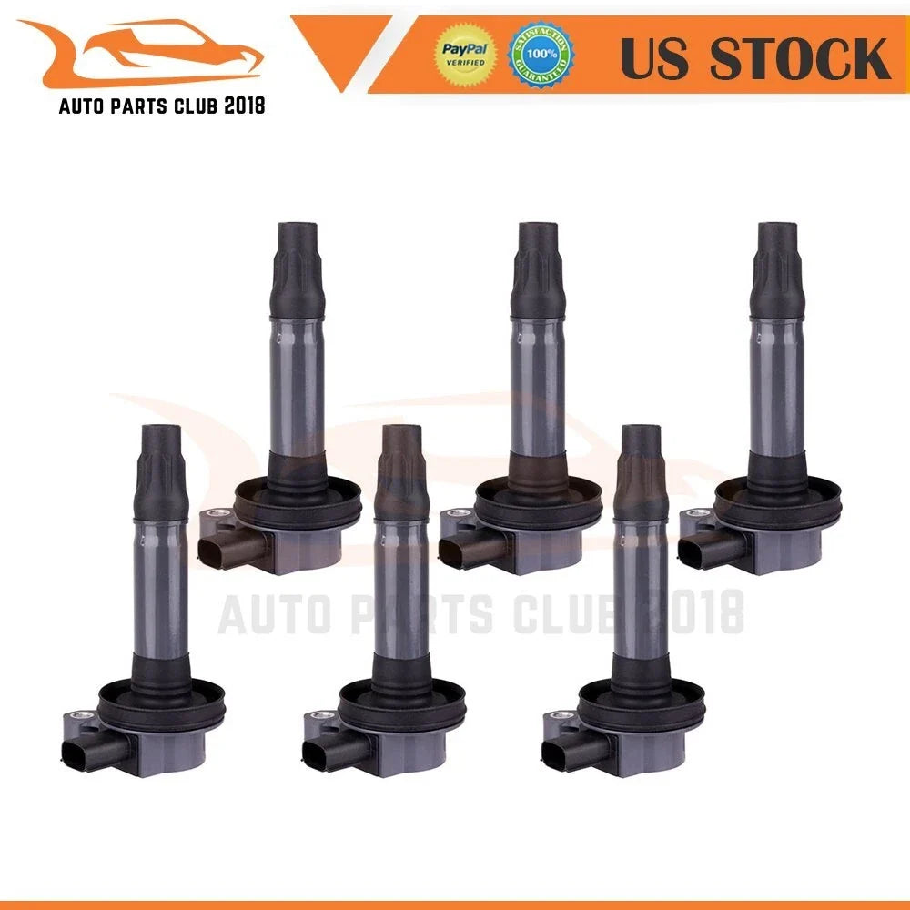 Set of 6 Ignition Coils for Ford Lincoln Mercury (2010–2019)