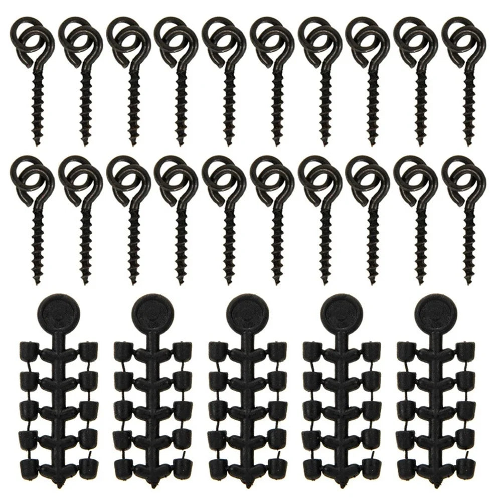 20pcs Bait Screws for Fishing Accessories Hook Stops Beads