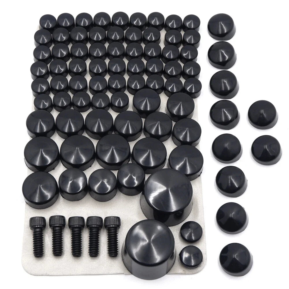 Bolts Caps for Harley Softail Twin Cam (2007–2010) Black Toppers