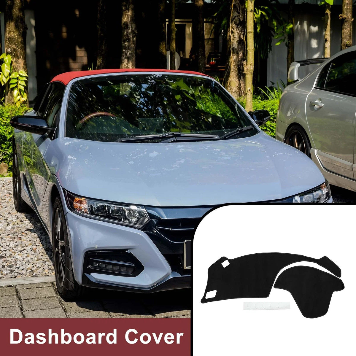 Dashboard Dash Cover Mat for Honda S660 (2015–2023) Sun Protector Black