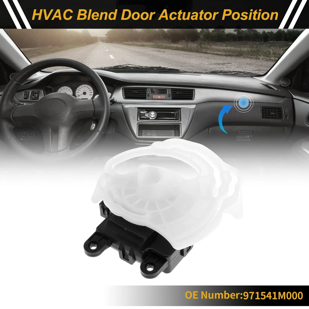 HVAC Heater Blend Door Actuator for Kia Forte (2010–2013) No. 971541M000