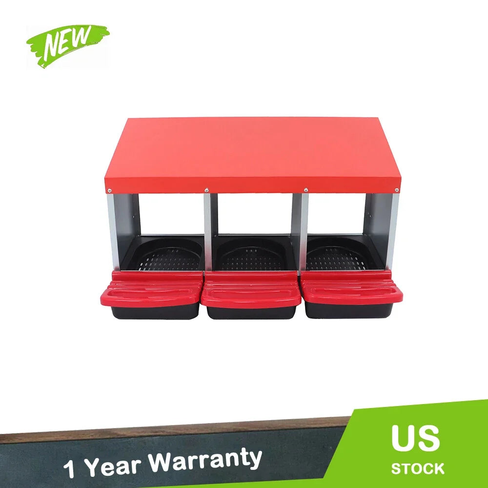 3 Hole Metal Nesting Boxes for Chicken Coop