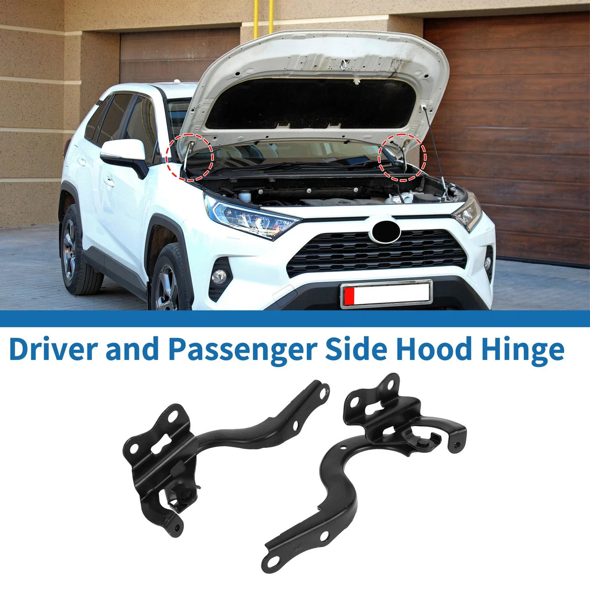 Hood Hinges for Toyota Corolla (2017–2019) 5342002280 1 Pair