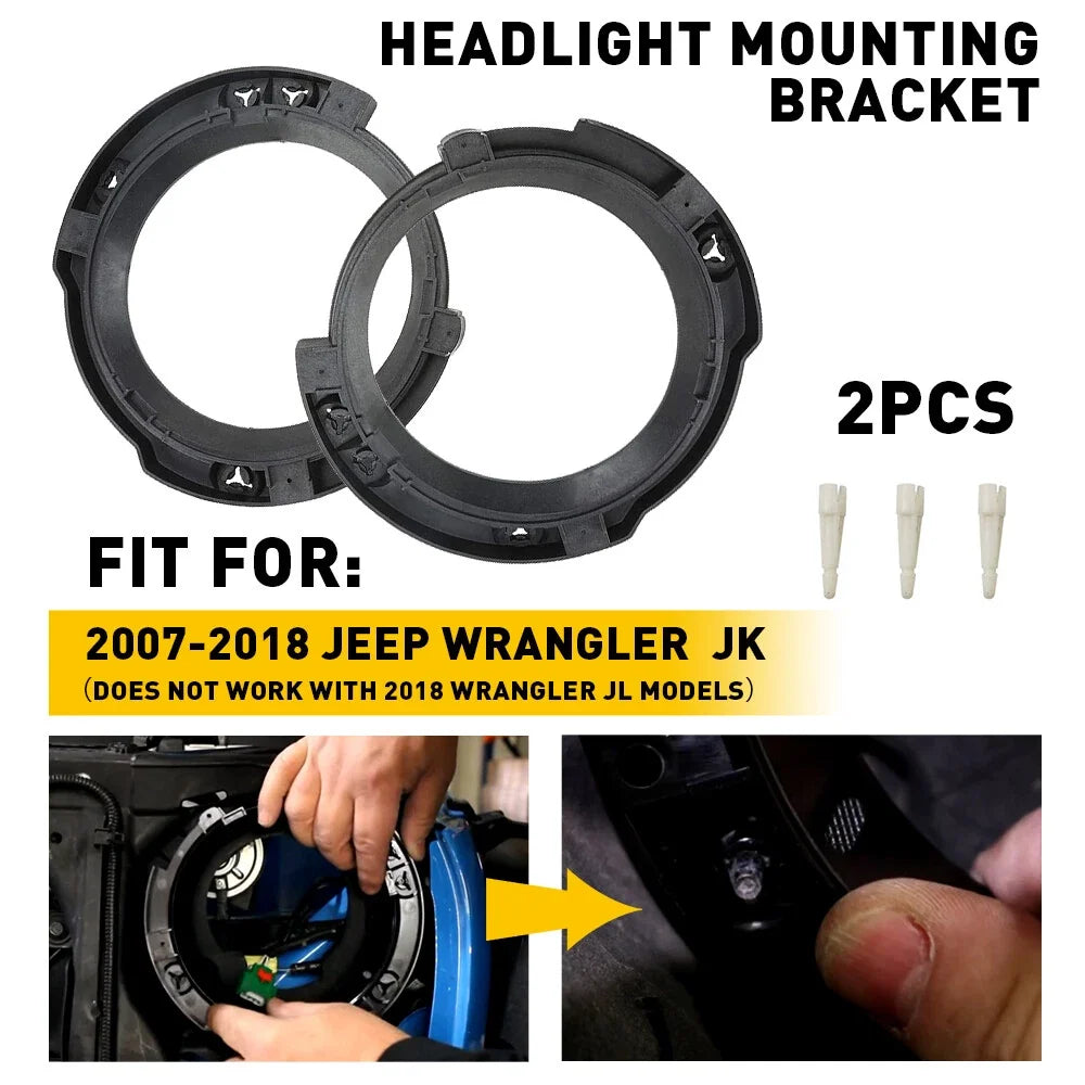 7" Mounting Ring for Headlight on Jeep Wrangler JK 2007-2018