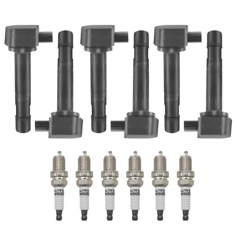 6X Ignition Coils + 6X Iridium Spark Plugs for Acura TL (1999–2008) C1221
