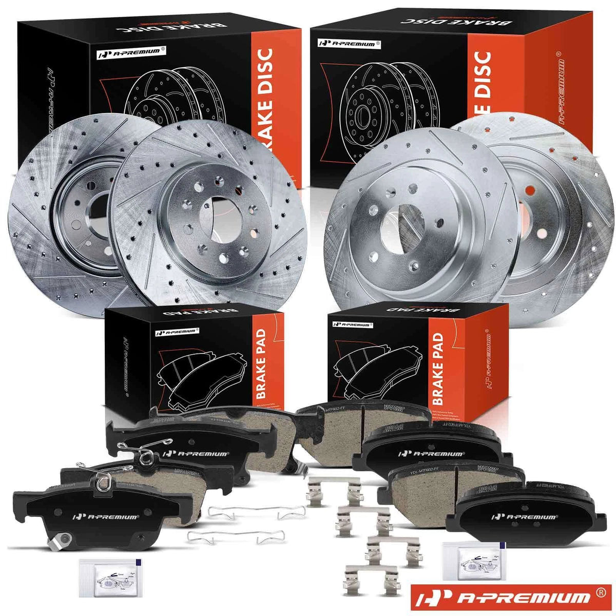Drilled Brake Rotors & Ceramic Pads for Buick Envision (2016–2023)