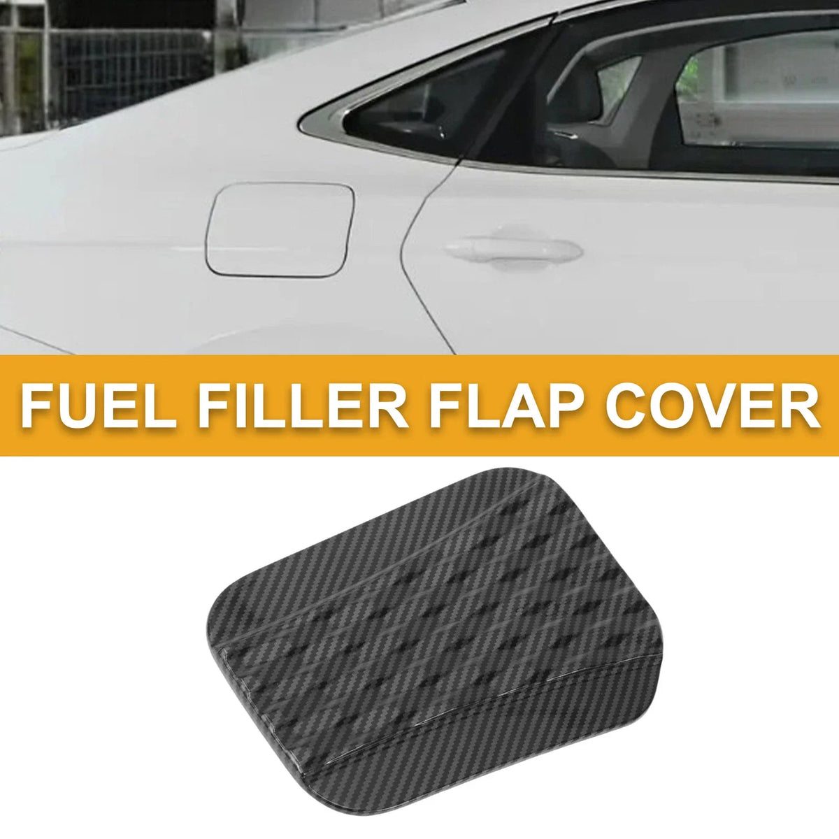 Fuel Tank Door Cap for Ford Bronco (2024–2025) Carbon Fiber Black