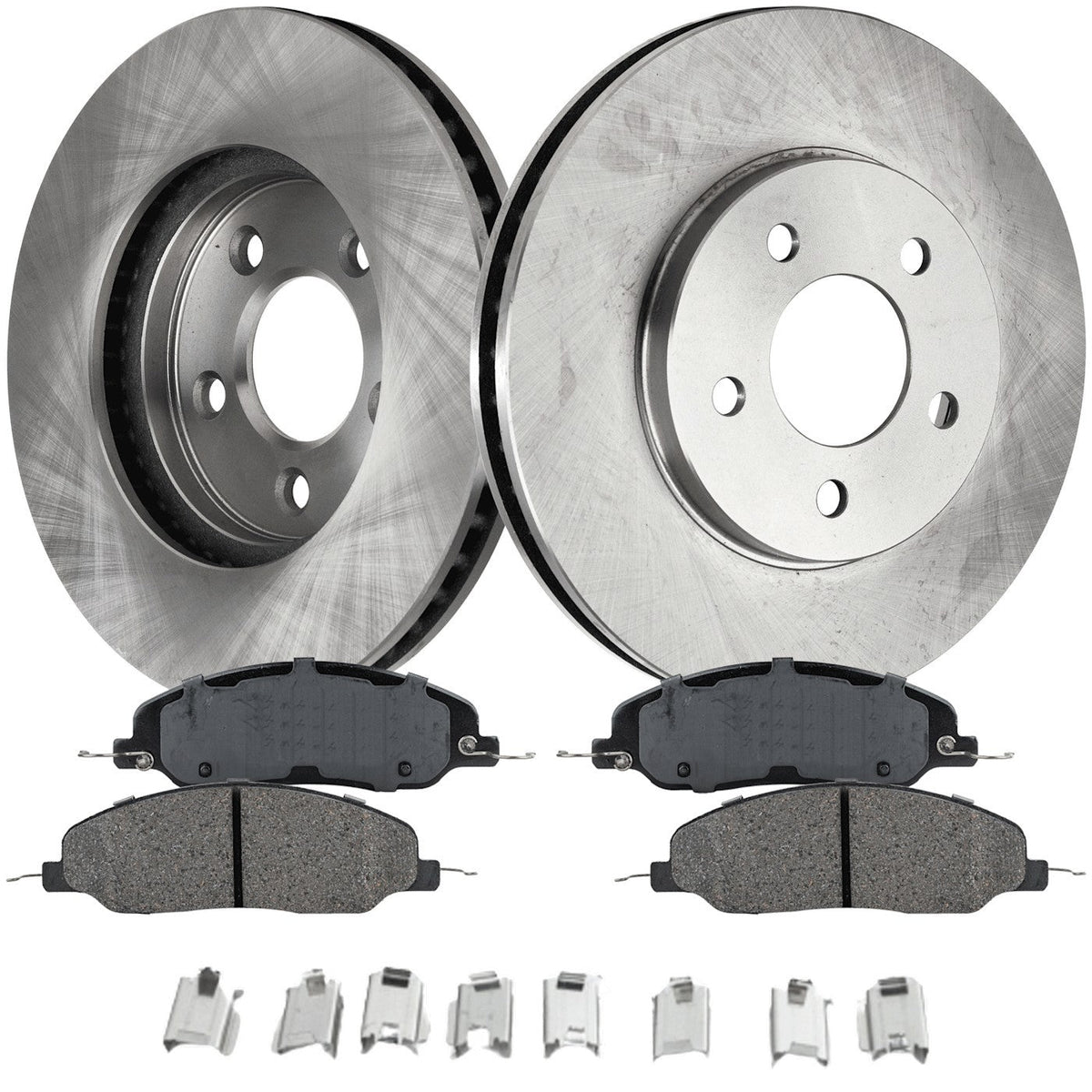 Front Brake Pad Kit with Rotors for 2005-2010 Ford Mustang RWD