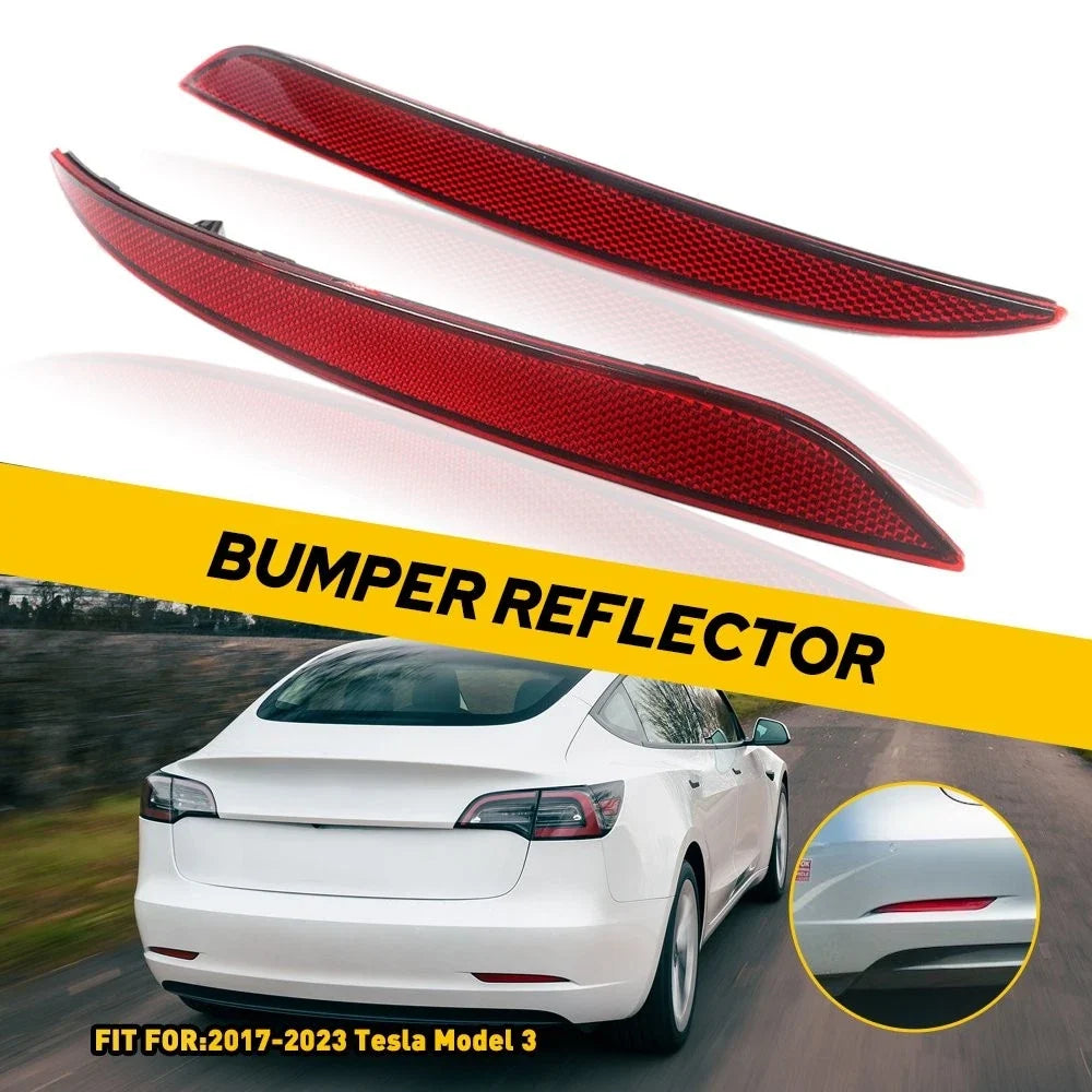 Tail Bumper Rear Reflector Light for Tesla Model 3 (2017–2023) Left Right