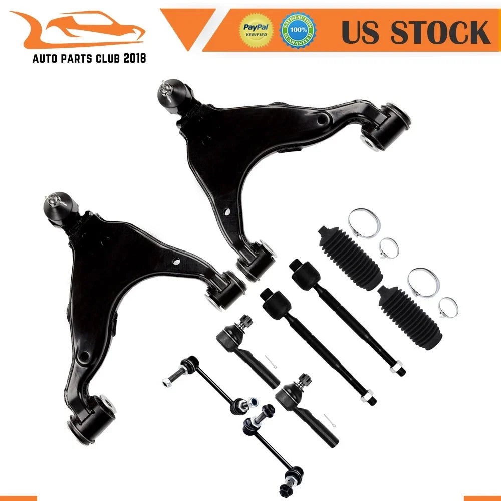 Set of 10 Front Lower Suspension Control Arms with Ball Joints for 4Runner (2003–2009)