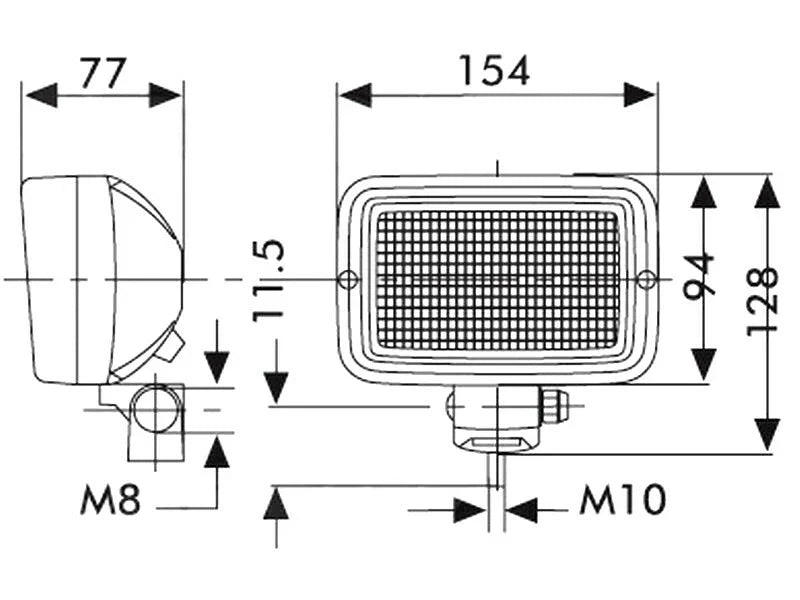 Cab Roof Work Light for Custodia International 5120 5130 5140 5150