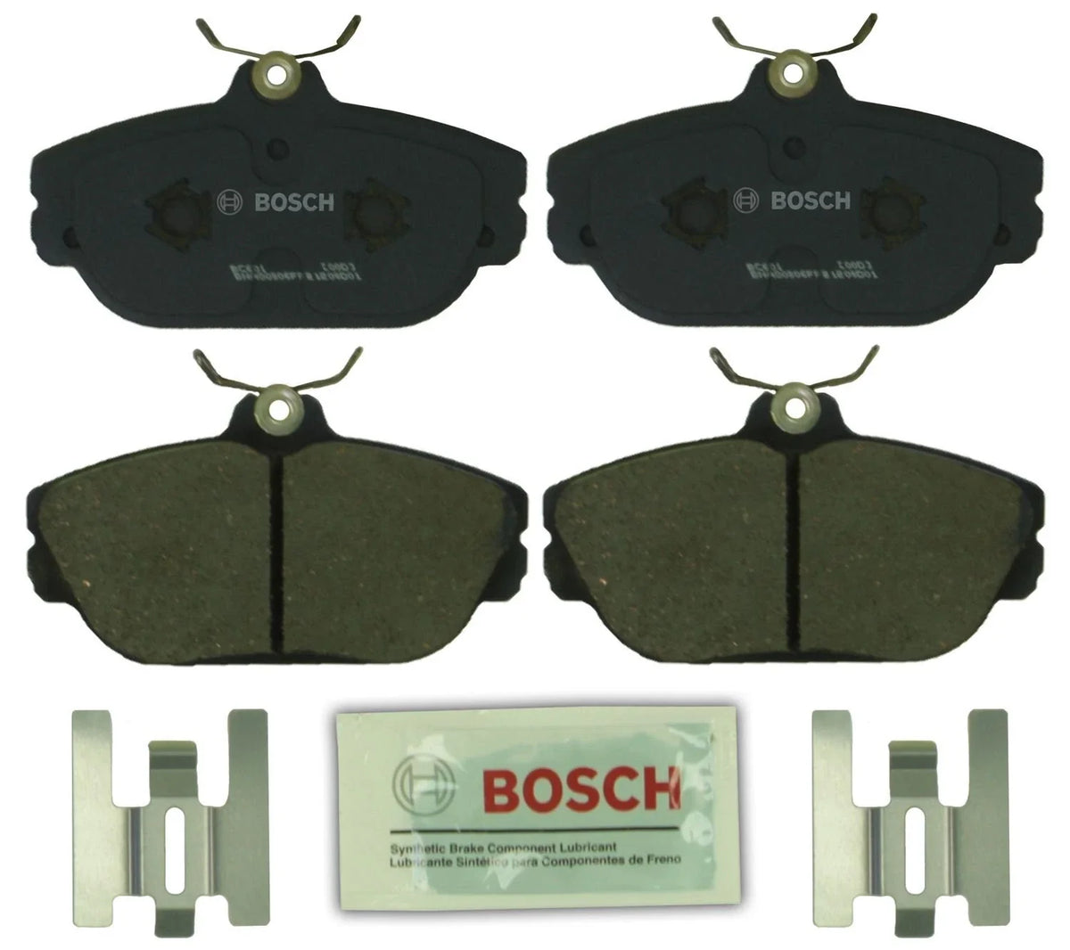 Bosch Front QuietCast Ceramic Brake Pads w/ Hardware for