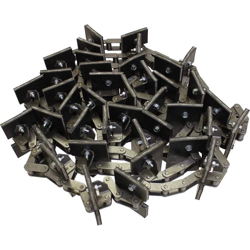 Clean Grain Elevator Chain for AM71149453 (Rubber Paddles)