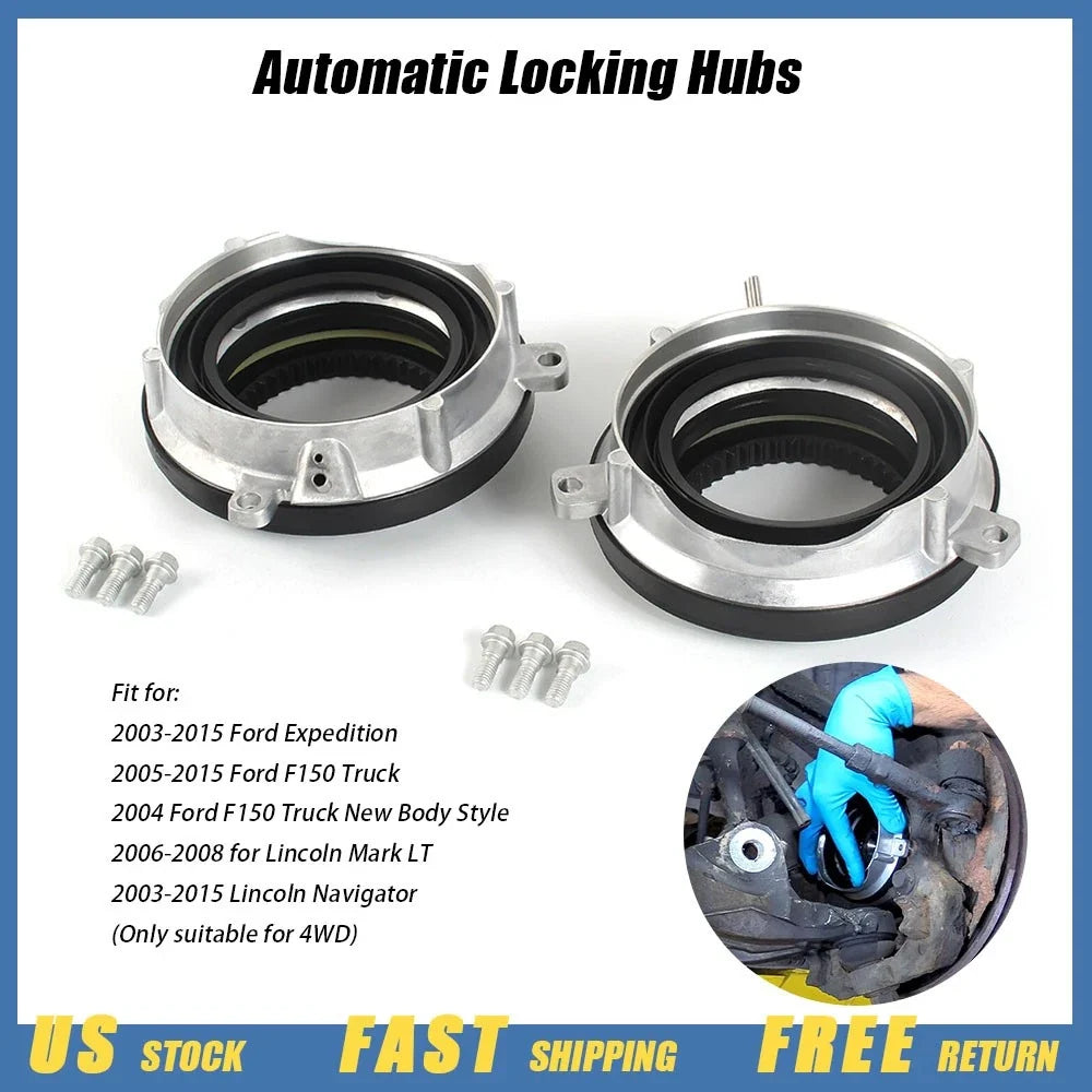 Front Automatic Locking Hubs for Ford Expedition (2003–2015) & F150 (2005–2015)
