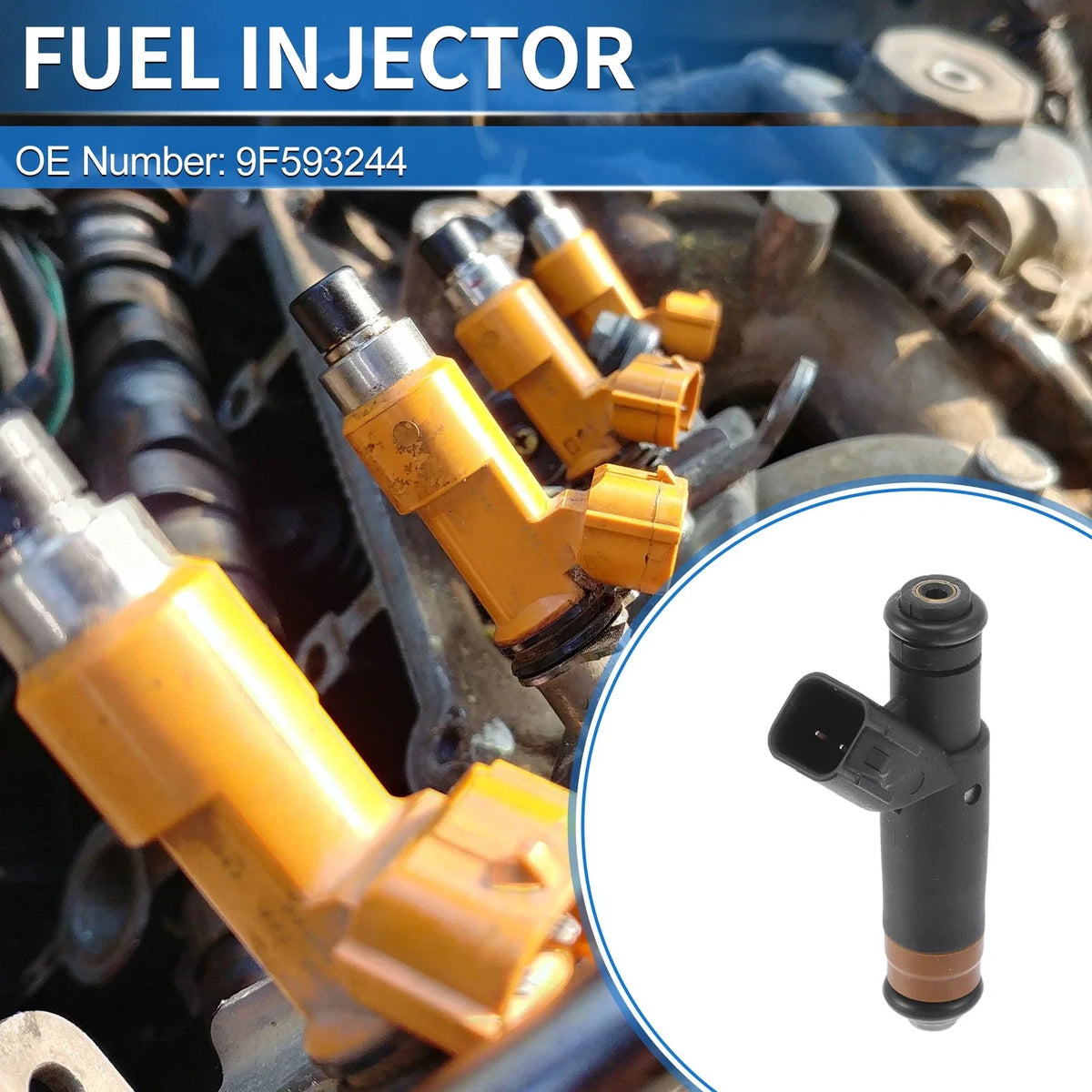 1 Pc No.9F593244 Fuel Injector for Ford Taurus (2004β2005)