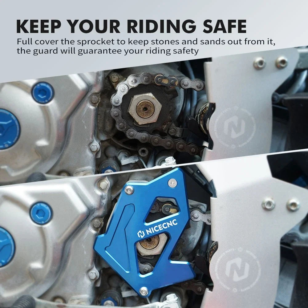 Engine Case Saver Chain Guide Guard for Yamaha Raptor 700R (2011–2026) - Blue