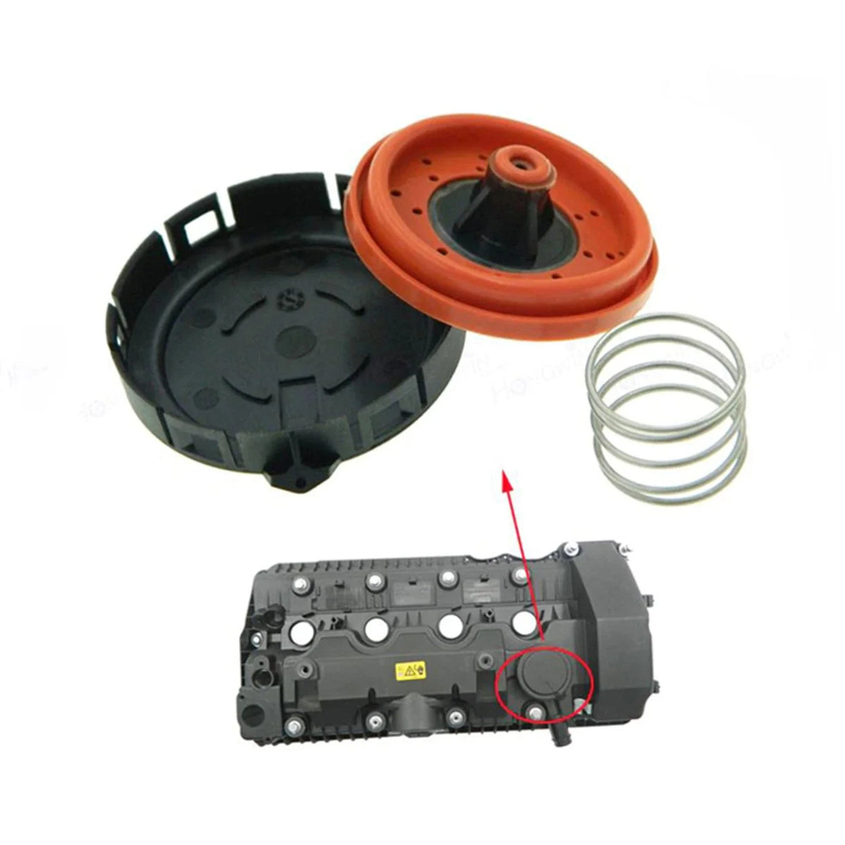 Crankcase Pressure Vent Regulating Valve Kit for BMW E53 E60 E63 (2003–2010)