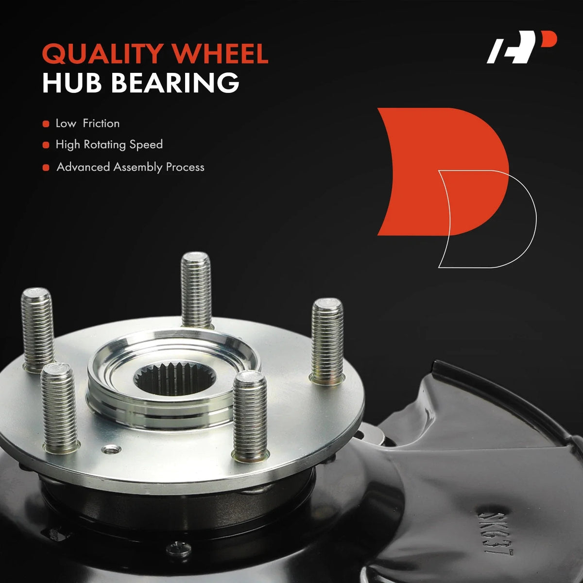 Front Left Hub Bearing & Steering Knuckle for Honda Civic 2006-2011