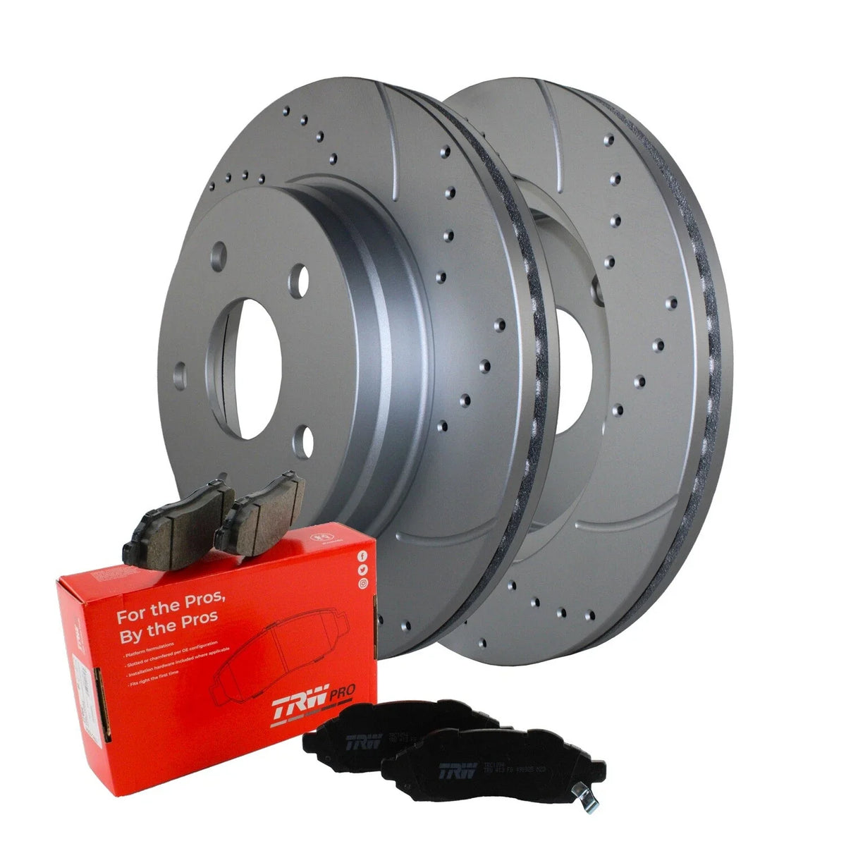 Front Brake Kit for Durango Ram 1500 (2019–2023) with Drilled Rotors