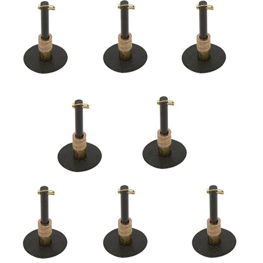 Set of 8 Heavy Duty Snow Plow Shoe Skid Foot Assemblies for Western (49071)