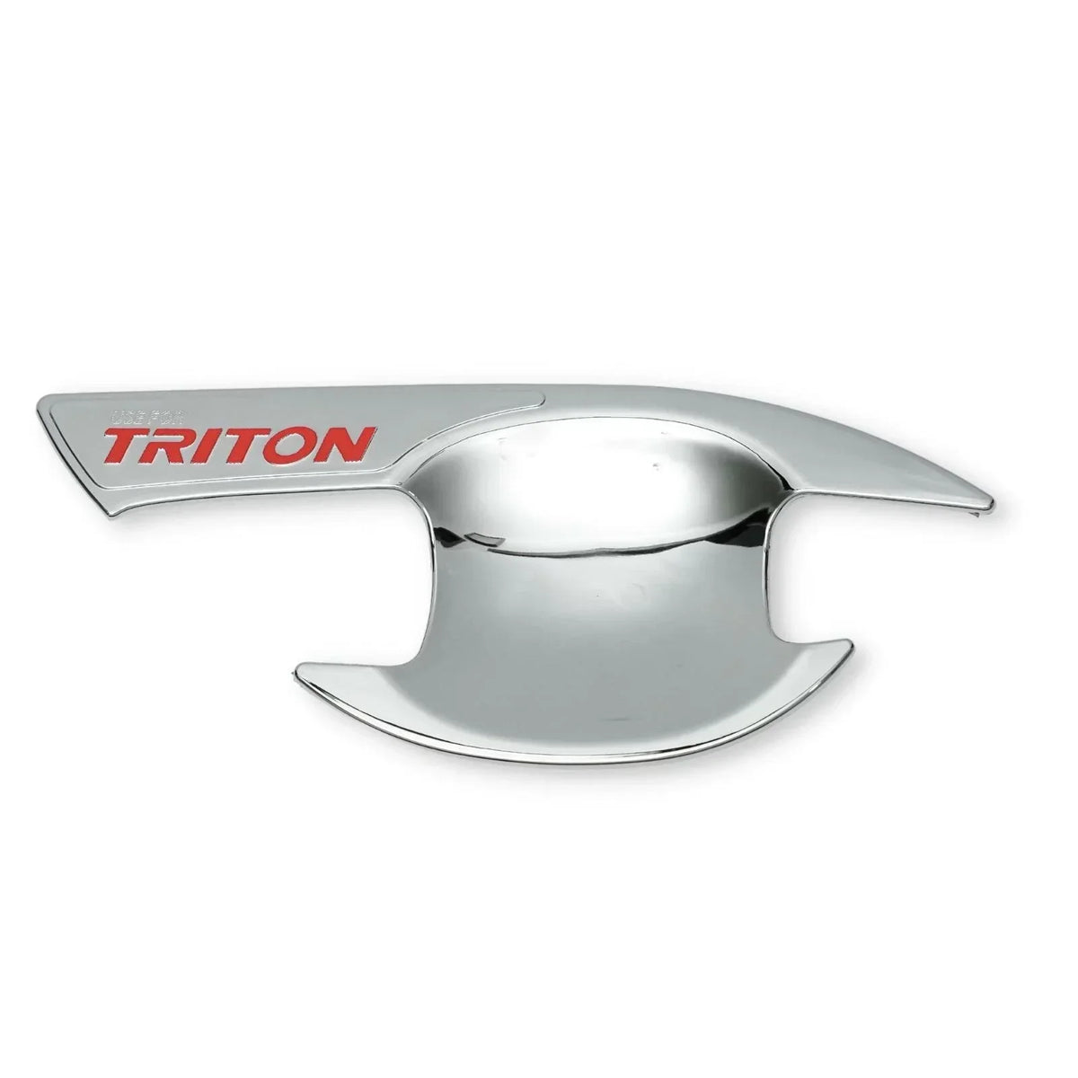 Chrome Red Door Handle Insert Bowl Trim for Triton L200 (15-22)