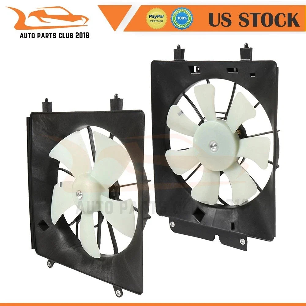 Set of 2 Cooling Fans for Honda CR-V (2002–2006)
