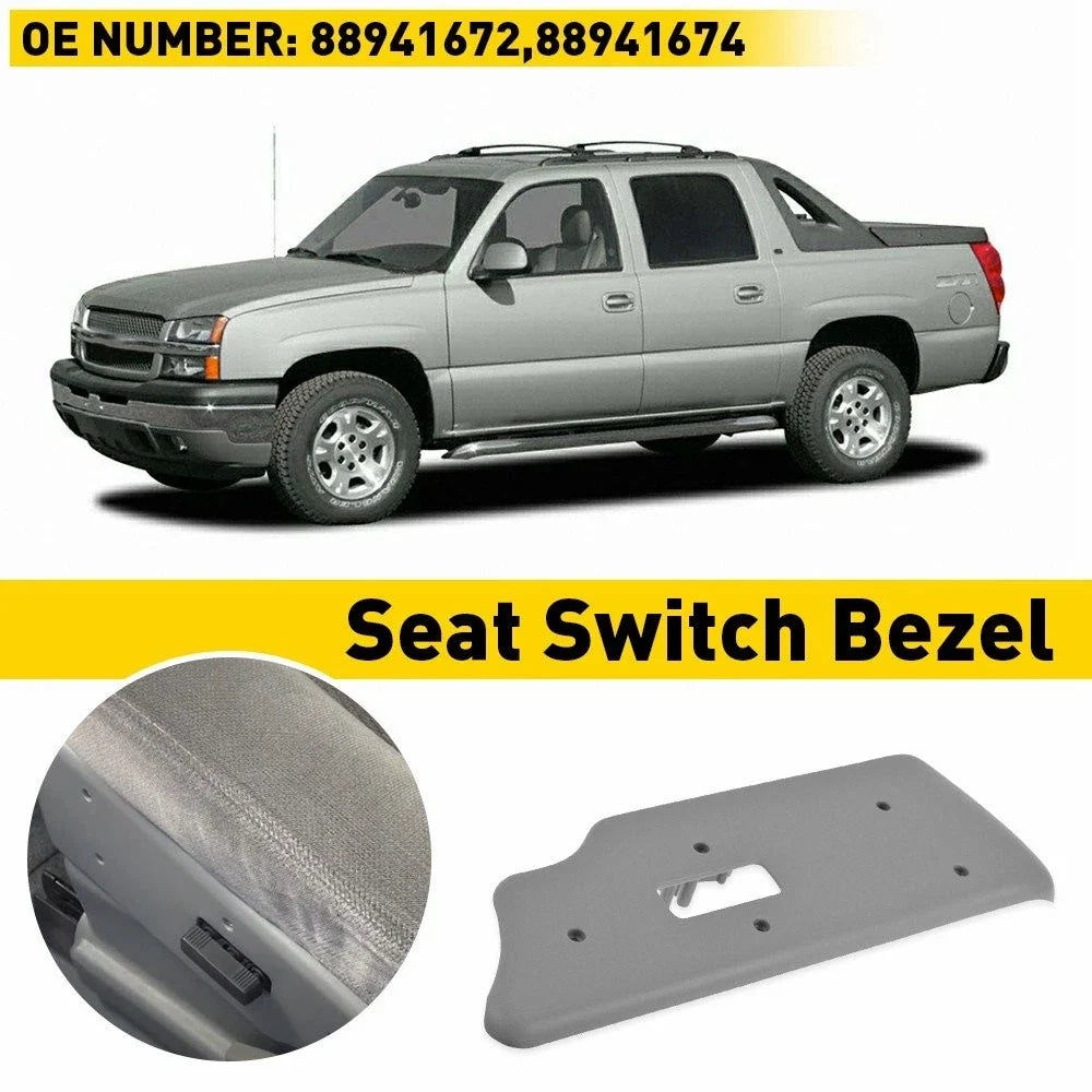 Power Seat Switch Bezel LH Front for Chevrolet GMC EXV (2003-2006)