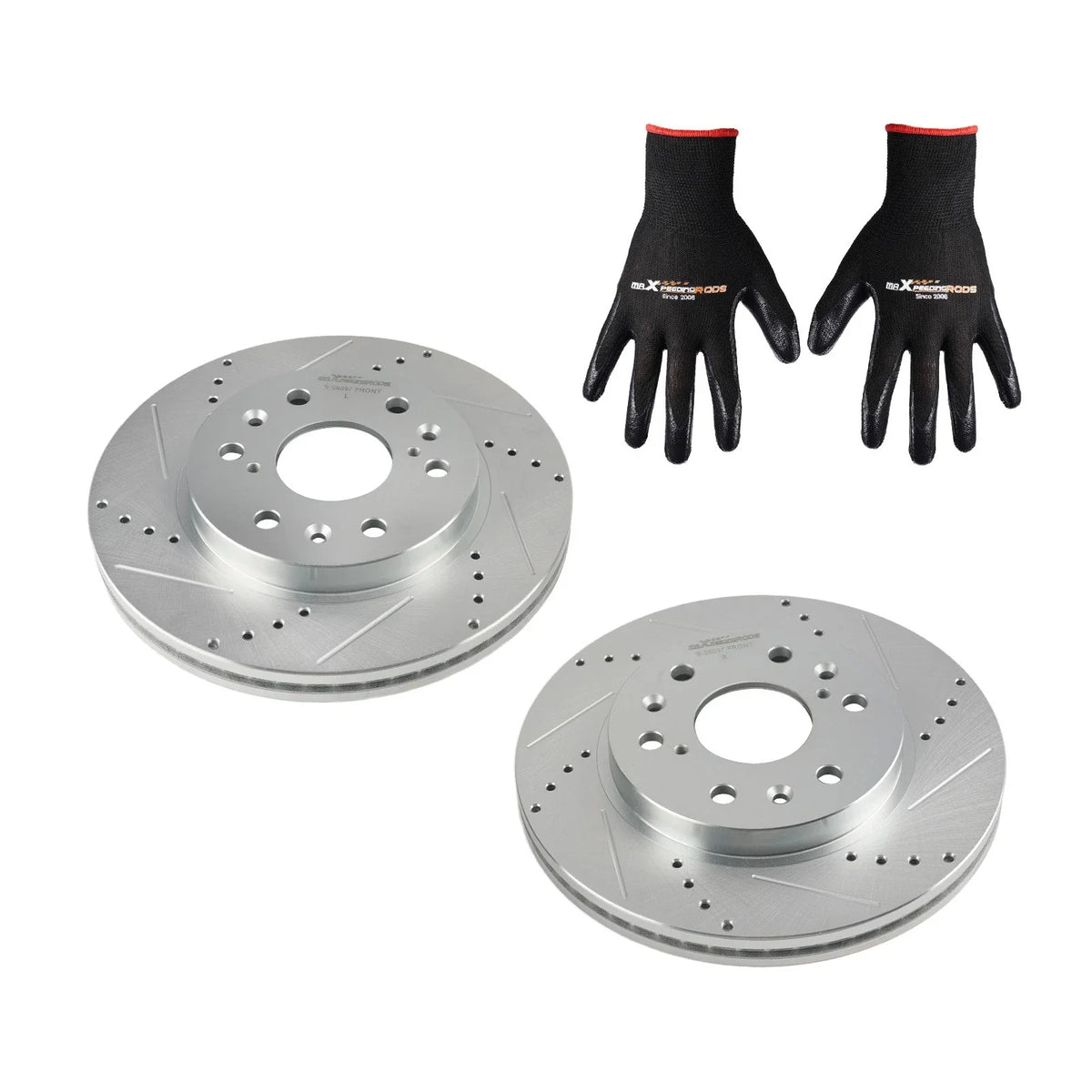 Front Brake Rotor, Drilled & Slotted for Chevrolet Tahoe 2007-2020
