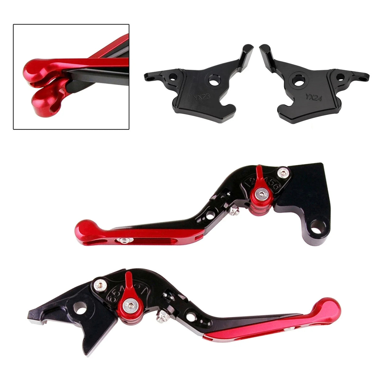 Adjustable Clutch Brake Lever for Yamaha XMAX 300 (2023–2025) in Red