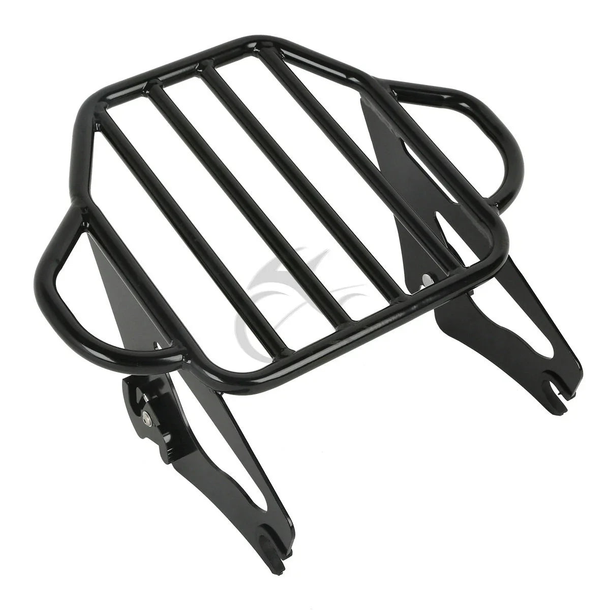Black Luggage Rack Set (2X) & 4 Point Docking for Harley Electra Glide 09-13