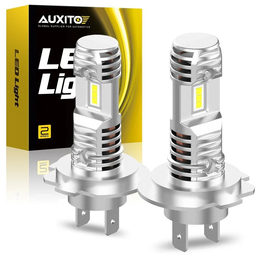 H7 LED Headlight Bulbs Kit for Hi/Lo Beam (12000LM, 6000K)
