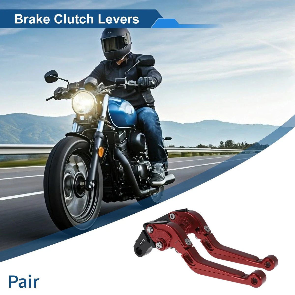 Adjustable Brake Clutch Levers for Honda X11 (1999–2002) Solid Red