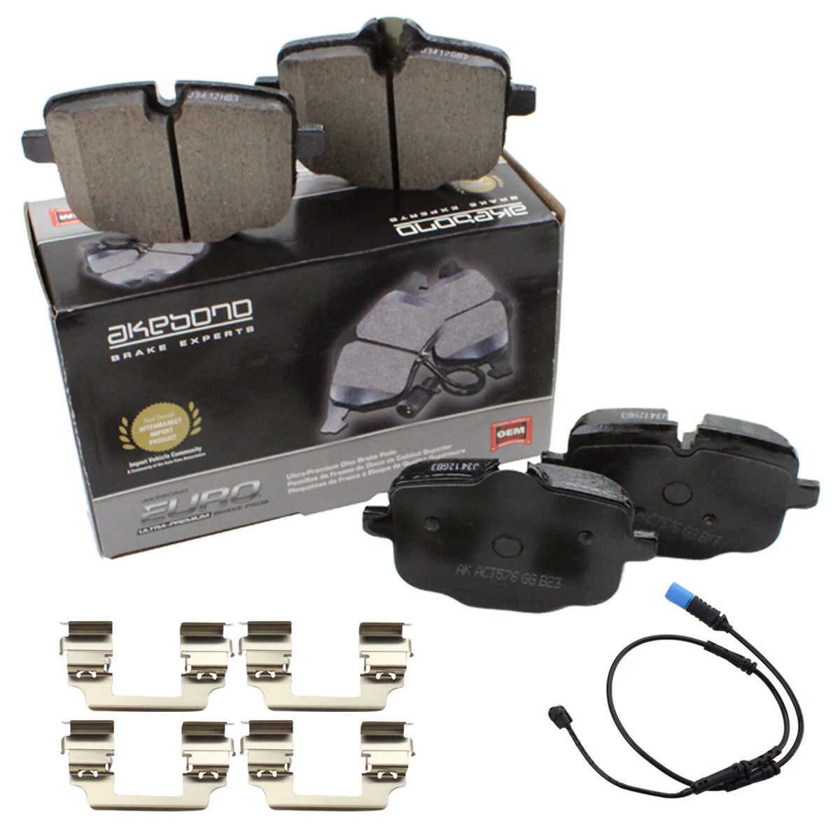Akebono Euro Premium Rear Brake Pads for BMW G01 G08 (2018–2021)