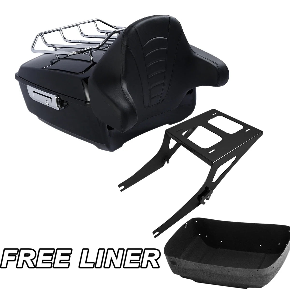 Trunk Rack Backrest Pad for Harley Davidson Fat Boy (2008-2016)