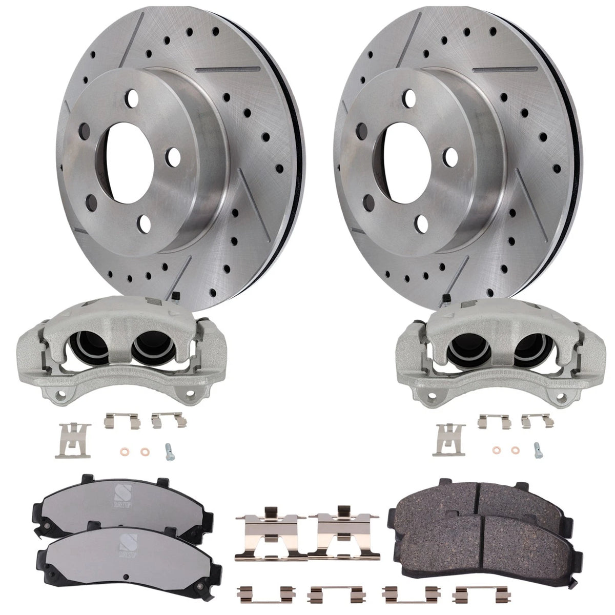 2X Brake Kit with Calipers Front for Mazda B4000 B3000 (1994–2006)