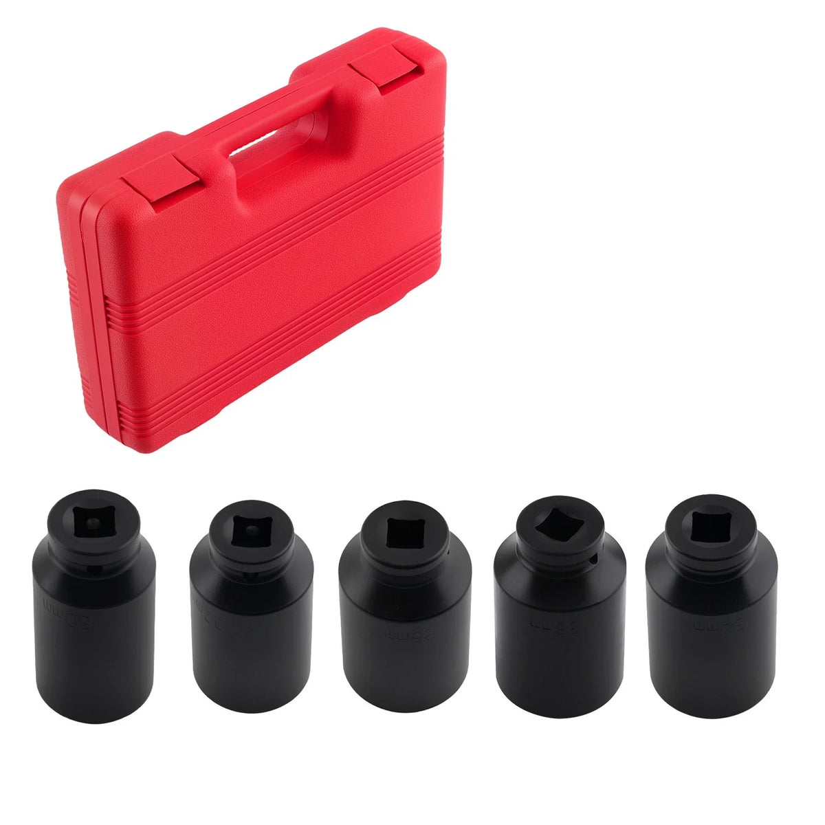 5-Piece 12 Point Impact Socket Set for Ford VW Renault (30-36mm)