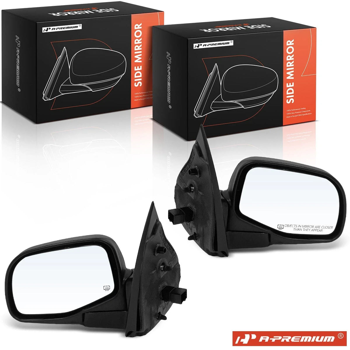 Power Mirrors Pair for Ford Explorer (2002–2005) - Manual Fold, Heated