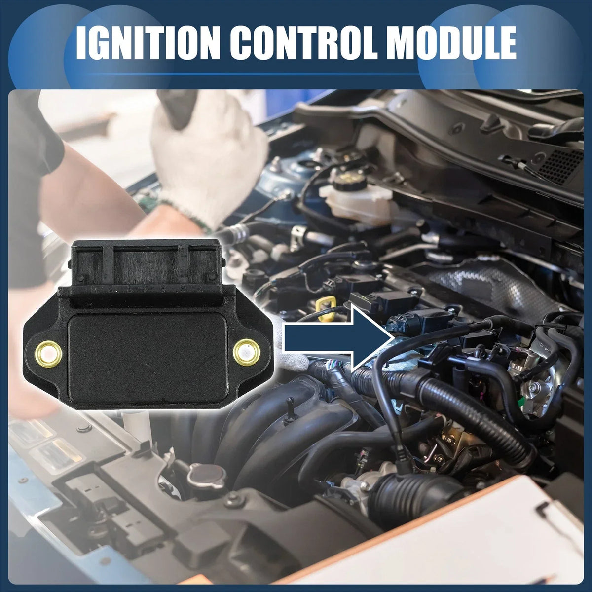 Ignition Module for BMW 525, 520 and Volvo Compatible Models