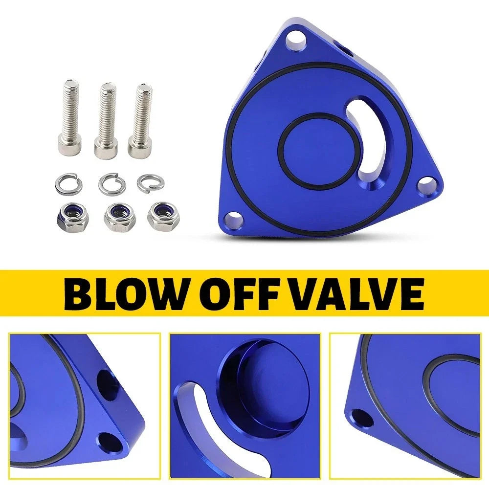 Blue Billet Vortex BOV Plate Spacer for 2015-2021 Honda Civic