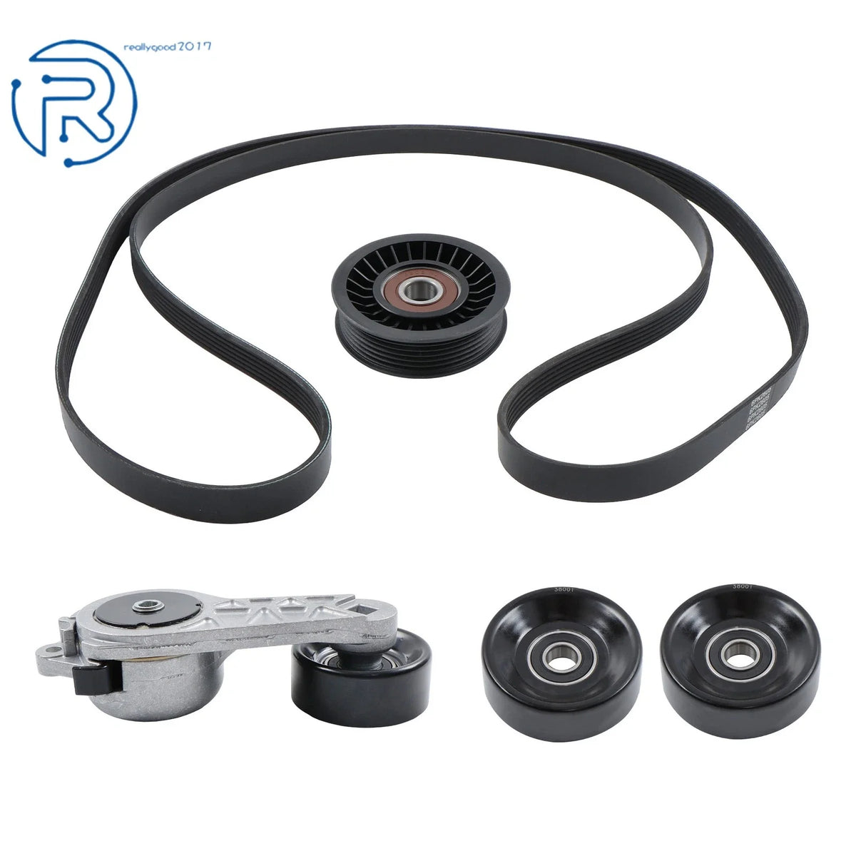 Serpentine Belt Drive Component Kit for Ford F-150 F-250 F-350 (1997–2021)