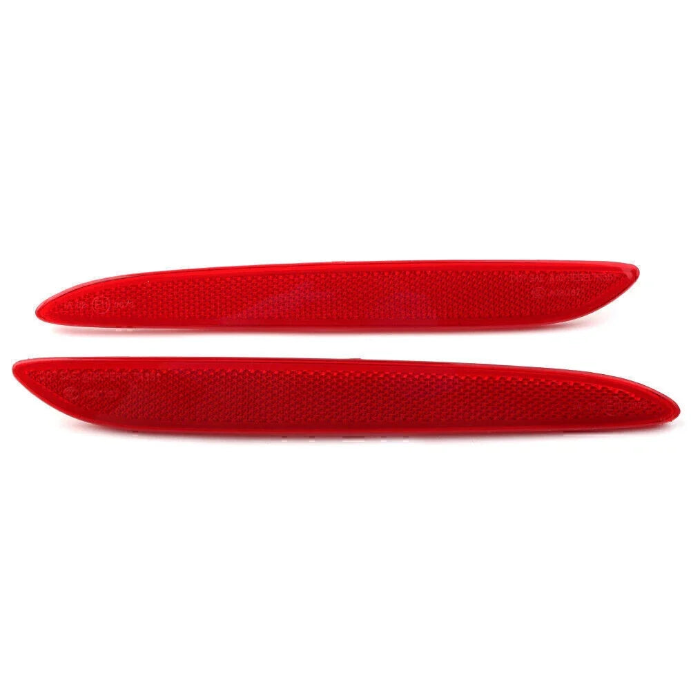 1 Pair Rear Bumper Trim Side Reflector for Jaguar XJ (2010–2017) Red