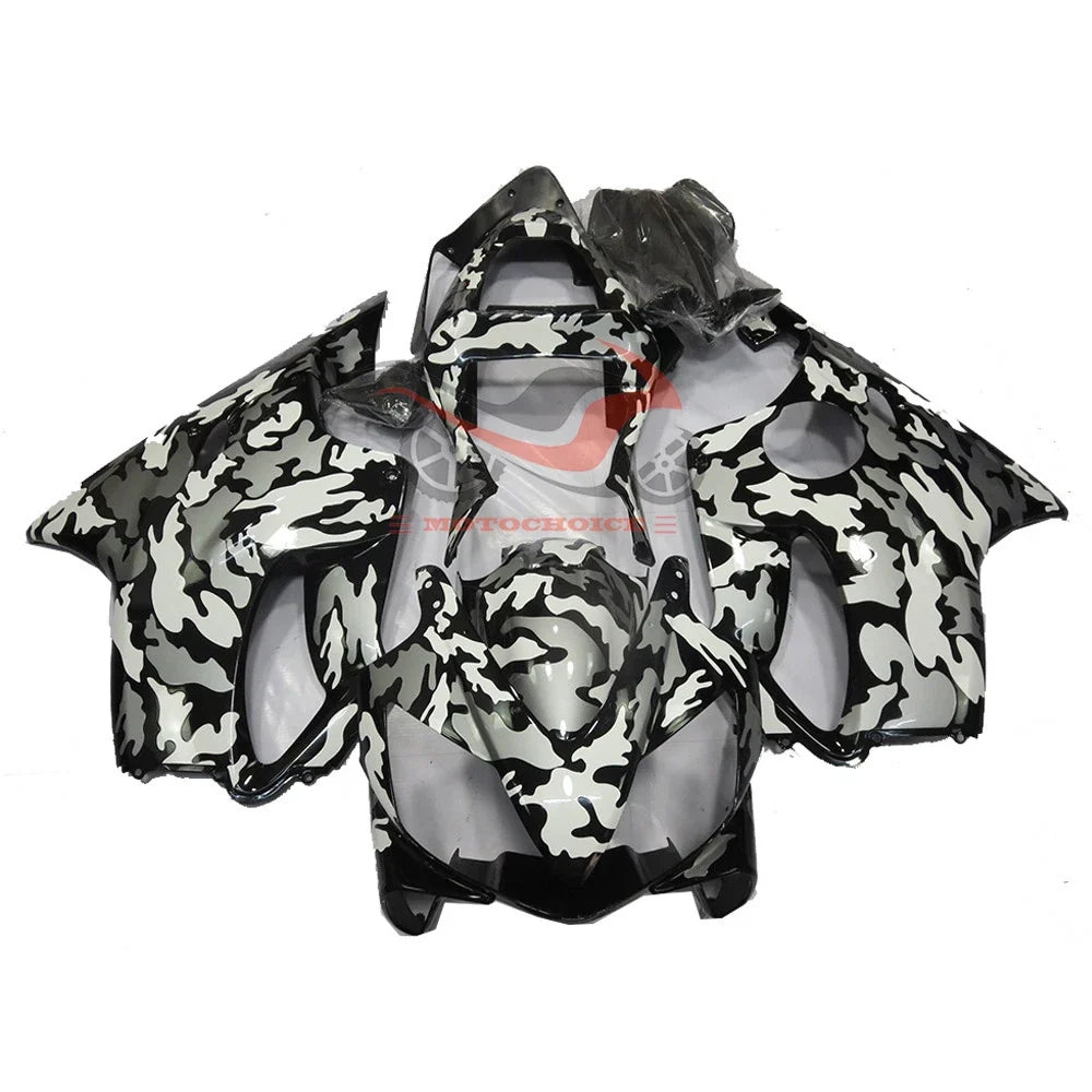Fairing Kit for Honda CBR600F4i (2001–2003) - Black & Silver Camo