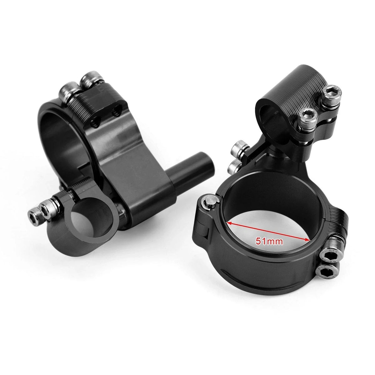 CNC 51mm Fork Clip on Handlebar Mount Clamp for Universal Motorcycles