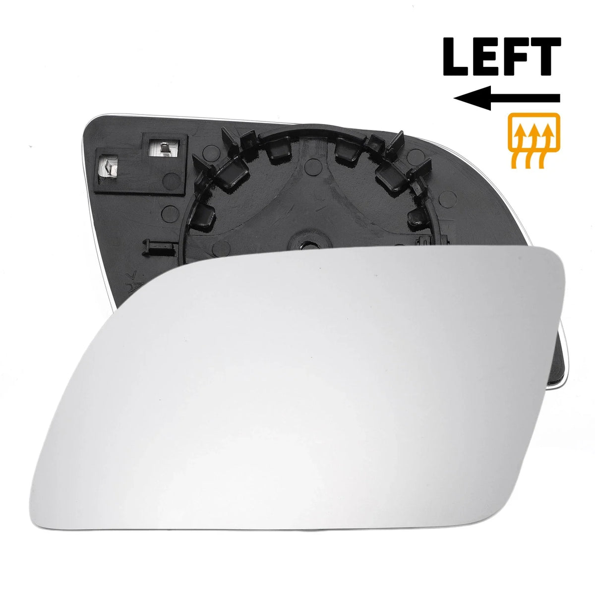 Heated Left Side Mirror Glass for Volkswagen Polo (2001–2005)
