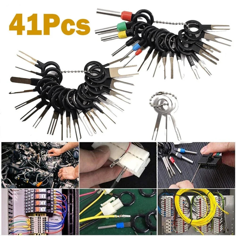 41PC Stainless Steel Wire Terminal Extraction Tool Set for Cars