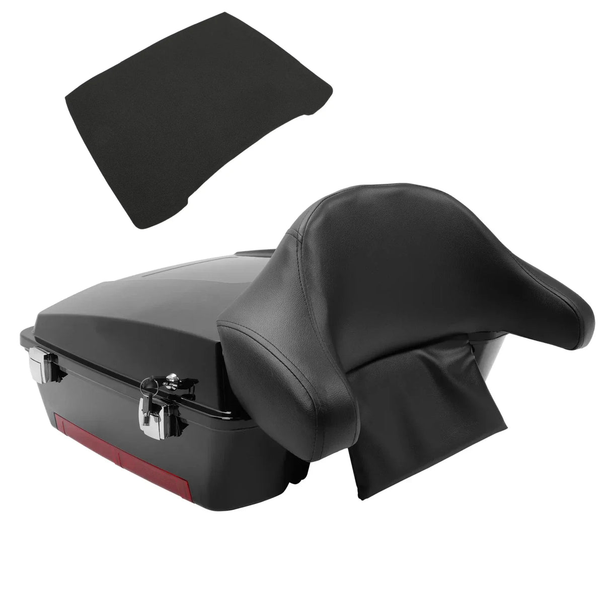 Chopped Pack Trunk with Backrest for Harley Davidson Touring 1997-2013
